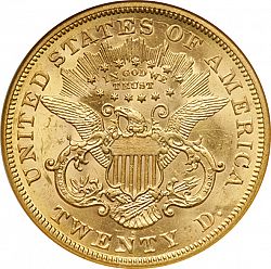 20 dollar 1869 Large Reverse coin