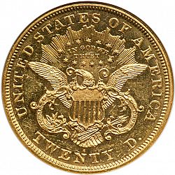 20 dollar 1871 Large Reverse coin