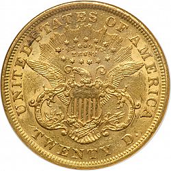 20 dollar 1872 Large Reverse coin