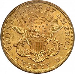 20 dollar 1873 Large Reverse coin