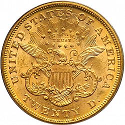 20 dollar 1874 Large Reverse coin