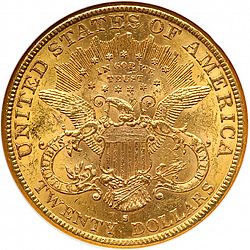 20 dollar 1885 Large Reverse coin