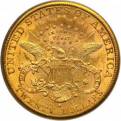 20 dollar 1887 Large Reverse coin