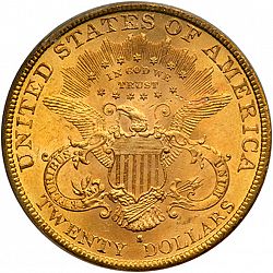20 dollar 1892 Large Reverse coin