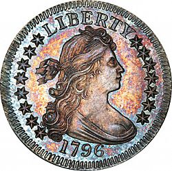 quarter 1796 Large Obverse coin