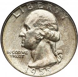 quarter 1955 Large Obverse coin