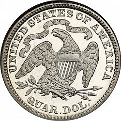 quarter 1885 Large Reverse coin