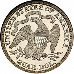 quarter 1887 Large Reverse coin