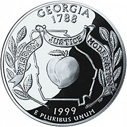 quarter 1999 Large Reverse coin