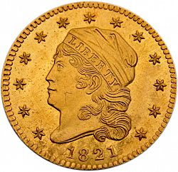 2.50 dollar 1821 Large Obverse coin