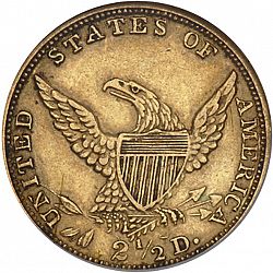 2.50 dollar 1839 Large Reverse coin