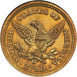 2.50 dollar 1846 Large Reverse coin
