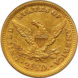 2.50 dollar 1865 Large Reverse coin