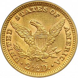 2.50 dollar 1888 Large Reverse coin