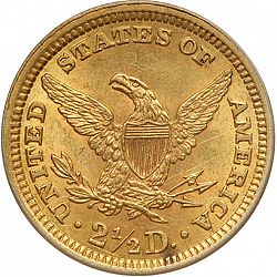 2.50 dollar 1896 Large Reverse coin