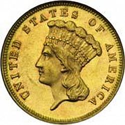 3 dollar 1883 Large Obverse coin