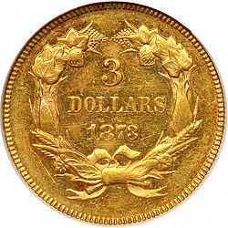 3 dollar 1873 Large Reverse coin