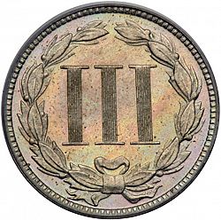 3 cent 1879 Large Reverse coin