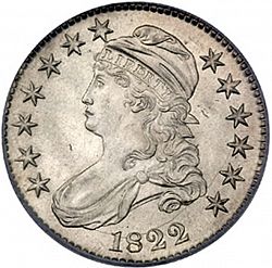 50 cents 1822 Large Obverse coin