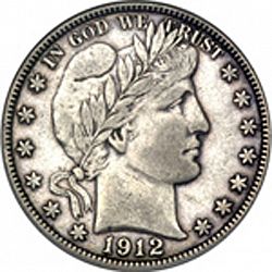 50 cents 1912 Large Obverse coin