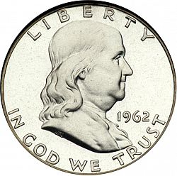50 cents 1962 Large Obverse coin
