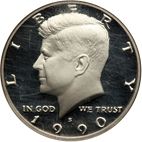 50 cents 1990 Large Obverse coin
