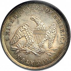 50 cents 1839 Large Reverse coin
