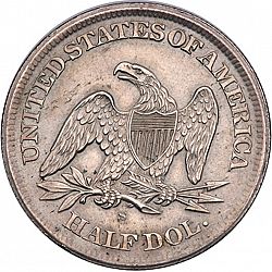 50 cents 1863 Large Reverse coin