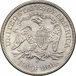50 cents 1875 Large Reverse coin