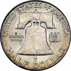 50 cents 1951 Large Reverse coin