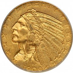 5 dollar 1909 Large Obverse coin