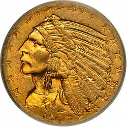5 dollar 1912 Large Obverse coin