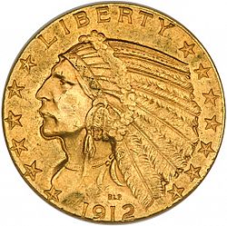 5 dollar 1912 Large Obverse coin