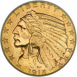 5 dollar 1915 Large Obverse coin