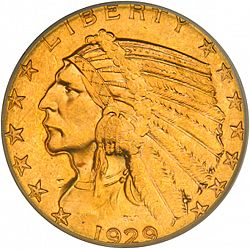 5 dollar 1929 Large Obverse coin