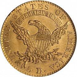 5 dollar 1814 Large Reverse coin