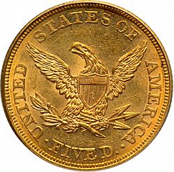 5 dollar 1862 Large Reverse coin