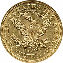 5 dollar 1879 Large Reverse coin