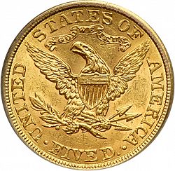 5 dollar 1900 Large Reverse coin
