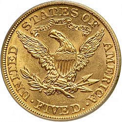 5 dollar 1908 Large Reverse coin