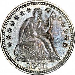 nickel 1841 Large Obverse coin