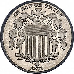nickel 1879 Large Obverse coin