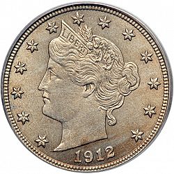 nickel 1912 Large Obverse coin