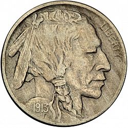nickel 1913 Large Obverse coin
