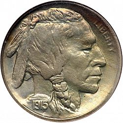 nickel 1915 Large Obverse coin