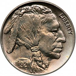 nickel 1921 Large Obverse coin