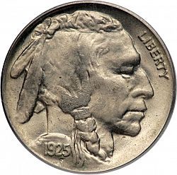 nickel 1925 Large Obverse coin