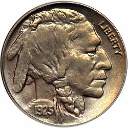 nickel 1925 Large Obverse coin
