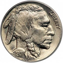 nickel 1931 Large Obverse coin