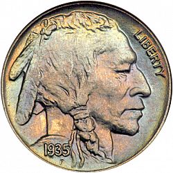 nickel 1935 Large Obverse coin